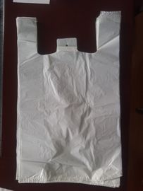 400 + 190 * 650mm 16mic الأبيض T-Shirt حقيبة تسوق - 500 / حالة ، مواد HDPE