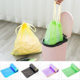 سلسلة الأصفر أكياس القمامة الملونة ، يمكن بطانات أكياس القمامة الطباعة مخصص