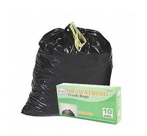 HDPE الأسود الرباط أكياس القمامة عالية المتانة صديقة للبيئة