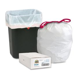 أكياس القمامة القابلة للتحلل الملونة ، وأكياس مخصصة المطبوعة الرباط سلة المهملات
