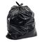 HDPE المواد المسطحة القابلة لإعادة التدوير أكياس القمامة تنقش السطحية اللون الأسود