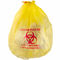 37 &amp;quot;X 50&amp;quot; الأصفر أكياس النفايات المعدية ، HDPE المواد التخلص من النفايات الطبية أكياس