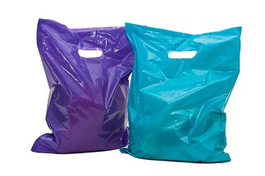 100 لامعة البضائع التجزئة أكياس هدية ، LDPE المواد البلاستيكية أكياس التجزئة
