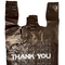 حقيبة المواد البلاستيكية HDPE ، شكرا لك تي شيرت نفذت حقائب سوداء 18 ميكرون - 500 حقيبة لكل حالة