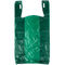 أكياس التسوق اللون الأخضر البقالة ، أكياس البلاستيك تي شيرت صديقة للبيئة